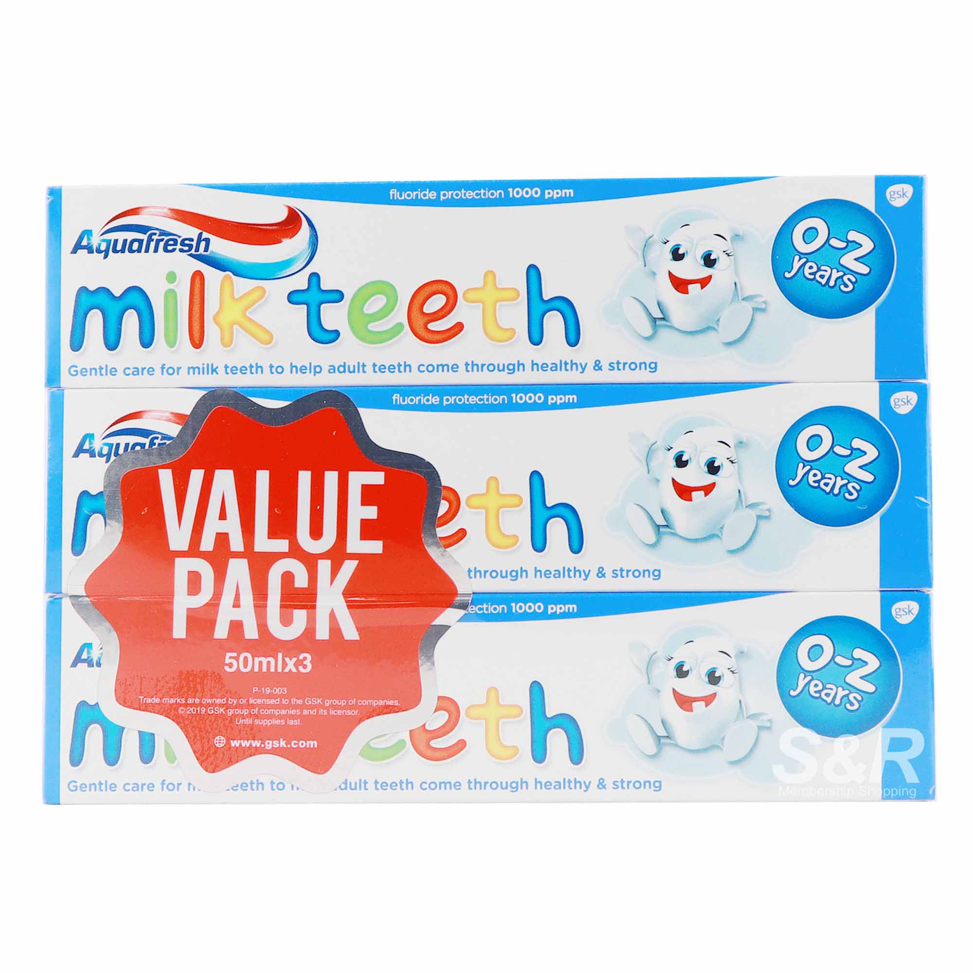 Aquafresh Kids Milk Teeth Toothpaste 3pcs